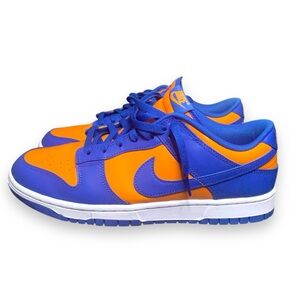 Nike Dunk Low Retro 'Knicks' Blue Orange Shoes Men's Size 11